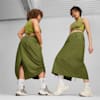 DARE TO Women's Midi Woven Skirt, Olive Green, small-PHL