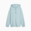 เสื้อฮู้ดโอเวอร์ไซส์ผู้หญิง DARE TO, Turquoise Surf, small-THA
