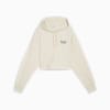 PUMA TEAM Women's Oversized Hoodie, Alpine Snow, small-PHL