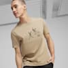 PUMA TEAM Men's Graphic Tee, Prairie Tan, small-PHL