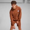 เสื้อฮู้ดผู้ชายลายกราฟิก DOWNTOWN, Teak, small-THA
