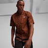 DOWNTOWN Men's Kitten Shirt, Teak-AOP, small-THA