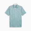 CLOUDSPUN Men's Golf Vintage Polo, Turquoise Surf-White Glow, small-PHL