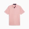 MATTR Cups Men's Golf Polo, White Glow-Melon Punch, small-AUS
