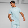 เสื้อยืดผู้ชายลายกราฟิก PUMA x Palm Tree Crew, Turquoise Surf, small-THA