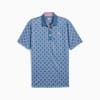 Pure Monogram Men's Golf Polo, Blue Horizon-Mauved Out, small-SEA