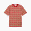 PUMA X Palm Tree Crew Men's Striped Tee, Club Red, small-THA