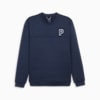 Cloudspun Patch Men's Crewneck, Deep Navy Heather, small-AUS