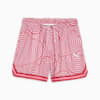 Game Love Big Heart Women's Basketball Shorts, Club Red-AOP, small-PHL
