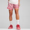 Game Love Big Heart Women's Basketball Shorts, Club Red-AOP, small-PHL