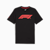 F1® Essentials Men's Motorsport Logo Tee, PUMA Black, small-IDN