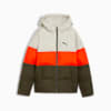 Poly Hooded Puffer Jacket - Youth 8-16 years, Dark Olive, small-NZL