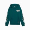 Basketball Caution Hoodie - Boys 8-16 years, Cold Green, small-NZL