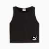 CLASSICS Ribbed Women's Crop Top, PUMA Black, small-AUS
