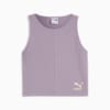 CLASSICS Ribbed Women's Crop Top, Pale Plum, small-AUS