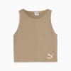 CLASSICS Ribbed Crop Top Women, Oak Branch, small-PHL