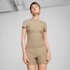 CLASSICS Ribbed Slim Tee Women, Oak Branch, small-PHL