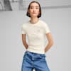 CLASSICS Ribbed Slim Tee Women, Alpine Snow, small-AUS