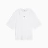 DARE TO Women's Oversized Cut-Out Tee, PUMA White, small-NZL