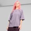DARE TO Women's Oversized Cut-Out Tee, Pale Plum, small-AUS