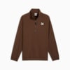 CLASSICS relaxte geweven top met ronde hals voor heren, Espresso Brown, small