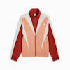 Jaket Track Unisex CLUB DE COURSE, Deeva Peach-Mars Red, small-IDN