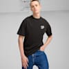 เสื้อยืดทรงหลวมผู้ชายลายกราฟิก Downtown, PUMA Black-Fresh Pear, small-THA