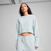 DARE TO Relaxed Washed Women's Crew, Frosted Dew, small-AUS
