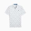 Pure Love Birdies Golf Polo Men, White Glow-Blue Horizon, small-SEA