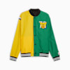 Crowd Craze Basketball Jacket Men, Yellow Sizzle, small
