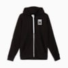 NEKO-san Graphic T7 Full Zip Unisex Hoodie, PUMA Black, small-SEA