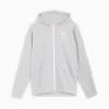 NEKO-san Grafis T7 Full Zip Unisex Hoodie, Light Gray Heather, small-IDN