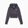Hoodie Crop Wanita DARE TO, Galactic Gray, small-IDN