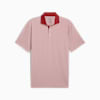 MATTR Century Men's Golf Polo, Intense Red-Silver Sky, small-AUS