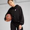 Pivot Basketball Hoodie Women, PUMA Black, small-AUS