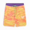 MELO SPARK All-Over-Print Men's Basketball Shorts, Yellow Burst-AOP, small