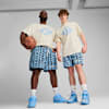 PUMA HOOPS x LAFRANC&Eacute; Mosaic Shorts Men, Team Light Blue-AOP, small-IDN