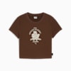 GRAPHICS SNACK Baby T-Shirt Damen, Espresso Brown, small