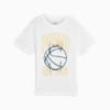Basketball Winning Shot Tee - Boys 8-16 years, PUMA White, small-NZL