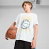 Basketball Winning Shot Tee - Boys 8-16 years, PUMA White, small-AUS