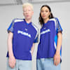 Relaxed Unisex Football Jersey, Lapis Lazuli, small-AUS