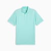 MATTR Tile Men's Golf Polo, Aquatic-White Glow, small-AUS