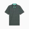 MATTR Paradise Men's Golf Polo, PUMA Black-Aquatic, small-AUS
