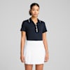 CLOUDSPUN Bridges Short Sleeve Golf Polo Women, Deep Navy, small-VNM