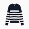 Damski sweter Resort Stripe, Deep Navy-White Glow, small