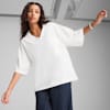 YONA Women's Oversized Polo, PUMA White, small-AUS
