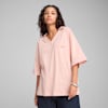 YONA Oversized Polo Women, Rose Quartz, small-VNM