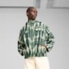 PALAIS ARTISAN Seersucker Jacket Men, Green Moon, small