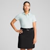 Polo a maniche corte in jacquard MATTR da donna, Peaceful Blue, small