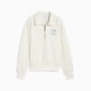 PUMA x ARNOLD PALMER Collared Quarter-Zip Women's Golf Top, Warm White, small-AUS